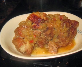 Pork Sirloin Braised in Pineapple Chili Sauce