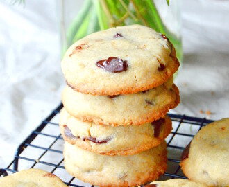 Shortbread cookies aux pépites de chocolat