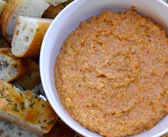 Romesco Sauce Makes A Wonderful Dip With Almonds, Red Bell Peppers & Tomatoes