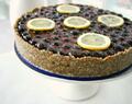 Lemon curd tart recipe with blueberries