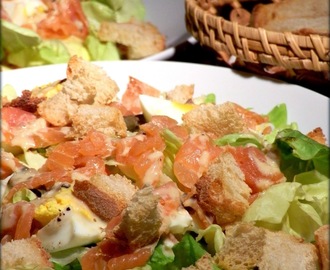 CAESAR salad al SALMONE affumicato