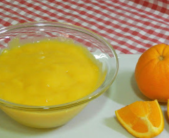Receta fácil y rápida de crema pastelera de naranja