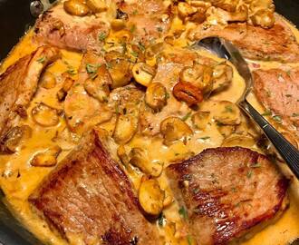Malin Sofia Magdalena Jansson on Instagram: “⭐️ Fylld skinkschnitzel med svampsås ⭐️ Vilken efterlängtad lördagskväll 😍🤗 Och en riktigt god #middag (med 2 familjemedlemmar) blev det…”