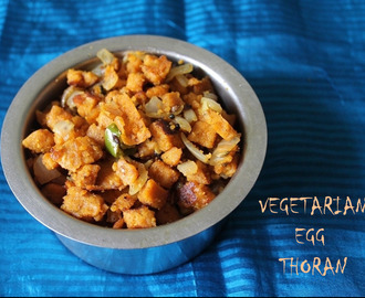 Vegetarian Egg Thoran / Vegetarian Version of Scrambled Eggs