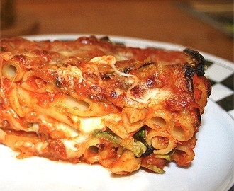 Pasta al forno ragù e zucchine – Ricetta light