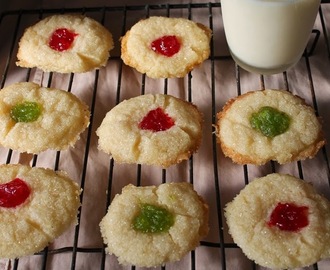 Eggless Thumbprint Cookies / Jam Thumbprint Cookies / Jam-Filled Cookies / Jam Cookies / Eggless Jam Cookies