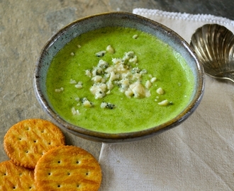 Quick Blender Broccoli and Stilton Soup - National Vegetarian Week