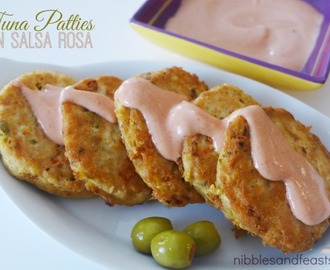Tuna Patties in Salsa Rosa| Tortitas de Atun en Salsa Rosa