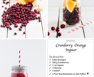 SMOOTHIE: Cranberry Orange Ingwer