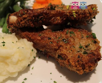 L is for Lamb Cutlets Crumbed for The Kids Cook Monday