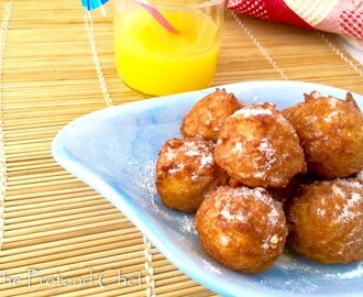 Sweet Rice Fritters, Sweet Rice Doughnuts - The Pretend Chef