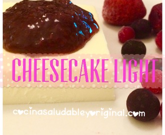 Cheesecake ultra light al microondas