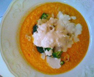 Sweet potato soup (2 port)