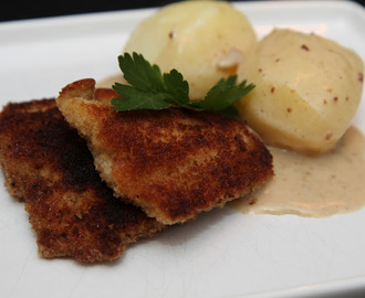 Stekt torsk med potatis och sås