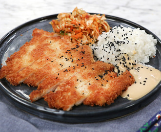 Torikatsu - krispig kyckling med kimchislaw