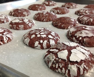 Red Velvet Crinkle Cookies – gluten free, dairy free, soy free, vegan