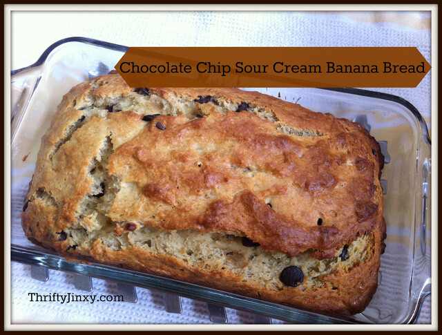 Chocolate Chip Sour Cream Banana Bread Recipe