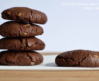 Double Dark Chocolate Walnut Cookies