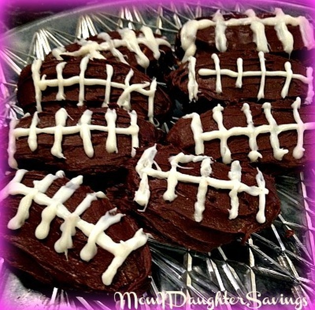 Oreo Chocolate Cream Cheese Football Cookies