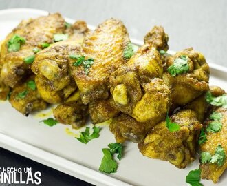 Receta de alitas de pollo al curry