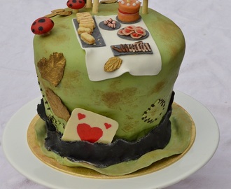 Mad Hatter’s Tea Party Cake: chocolate cake with Earl Grey tea buttercream