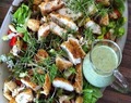 Jamie Oliver - Caesar Salat mit iglo feine Landschnitzel nach Wiener Art !
