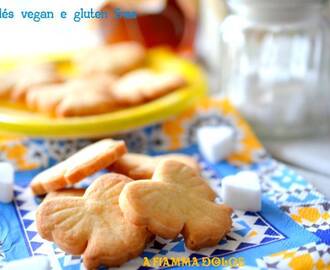 Biscotti sablés vegan e gluten free alla farina di mais