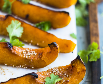 Roasted Butternut with Miso and Garlic