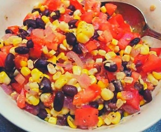 Roasted Corn, Fresh Tomato and Black Bean Salad