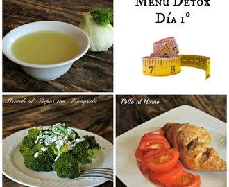 Comida Detox Día 1 (Tres Platos)