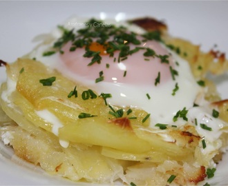 Bacalao con patatas y huevo al horno [#Asaltablogs]