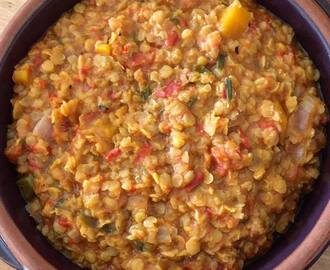 SUMMERY SLOW COOKED ITALIAN RED LENTILS