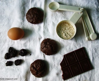 Zdrowe, dietetyczne ciastka czekoladowe