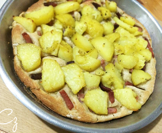 Pizza al tegamino speck e patate