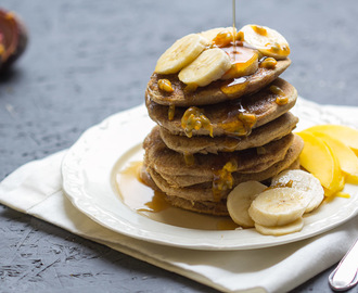 vegane Pancakes mit Buchweizen und Banane