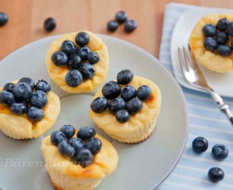 Zitronen Cheesecake Muffins mit Heidelbeeren
