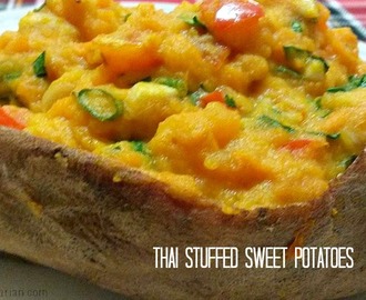 Thai Stuffed Sweet Potatoes