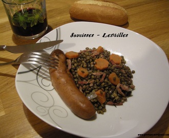 Saucisses – Lentilles