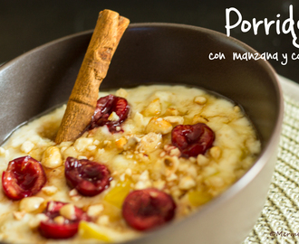 Porridge con manzana y canela