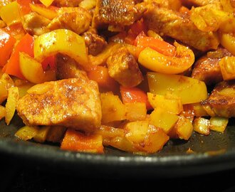 Fläskfilégryta med curry