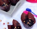 Muffins de cacao y avellanas (receta sin huevo)