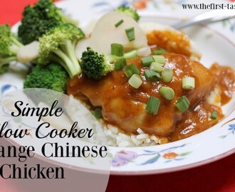 Simple Slow Cooker Orange Chinese Chicken
