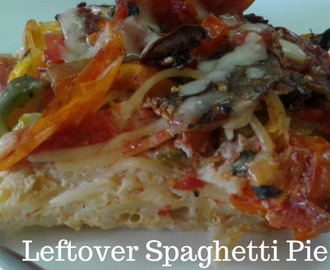 Leftover Spaghetti Pie – The Perfect Low Fat Easy to Cook Lunch