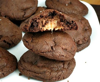 Salted Caramel Chocolate Cookies #SundaySupper