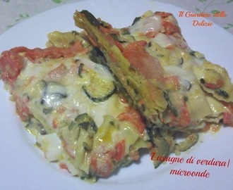 Lasagne con verdura|microonde