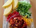 Tex-Mex Red Kidney Bean Tacos with Salad