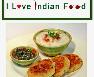 Aloo Tikki - indische Kartoffel Laibchen mit Erbsenfüllung #vegan #Iloveindianfood