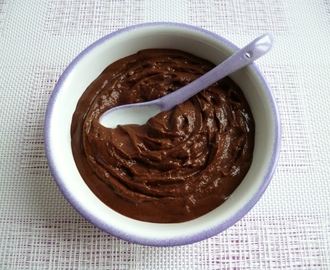 crème dessert sans gluten au cacao Flavochino et au konjac à 40 kcal (diététique, sans sucre ni beurre ni lait, riche en fibres)