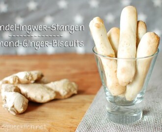 Mandel Ingwer Stangen / Almond Ginger Biscuits