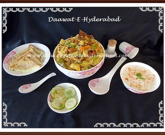 Hyderabadi Vegetable Dum Briyani, Double Ka Meeta - Andra Pradesh